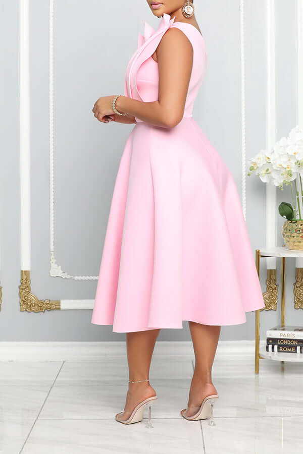 Robe évasée romantique à une épaule FloraBloom | Design élégant | Parfait pour les occasions spéciales