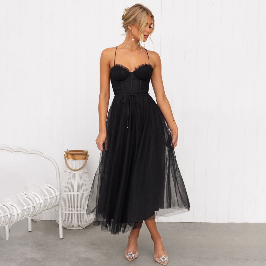 Robe midi HelgaLux pour femme | Coupe élégante | Des matériaux luxueux pour des occasions formelles 