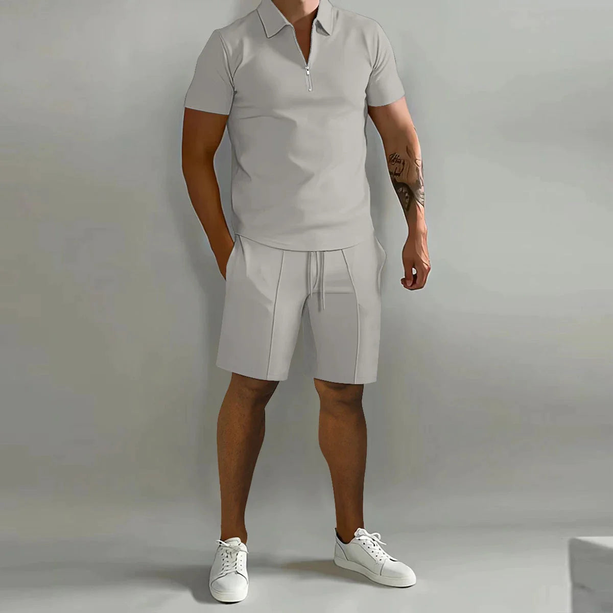 CarterStyle Polo & Shorts Set für Herren | Sommerlich & Bequem | Perfekt für Freizeit & Urlaub