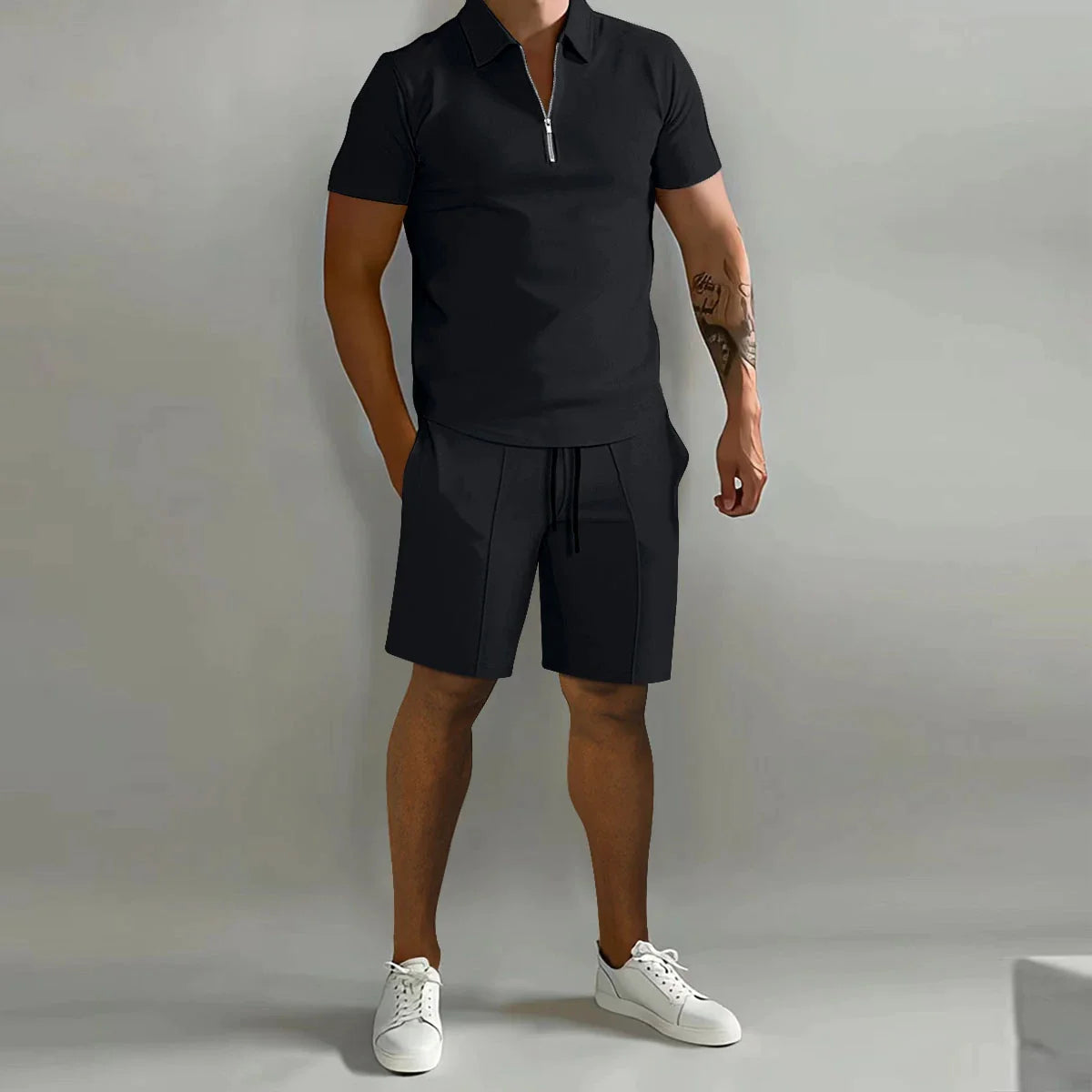 CarterStyle Polo & Shorts Set für Herren | Sommerlich & Bequem | Perfekt für Freizeit & Urlaub