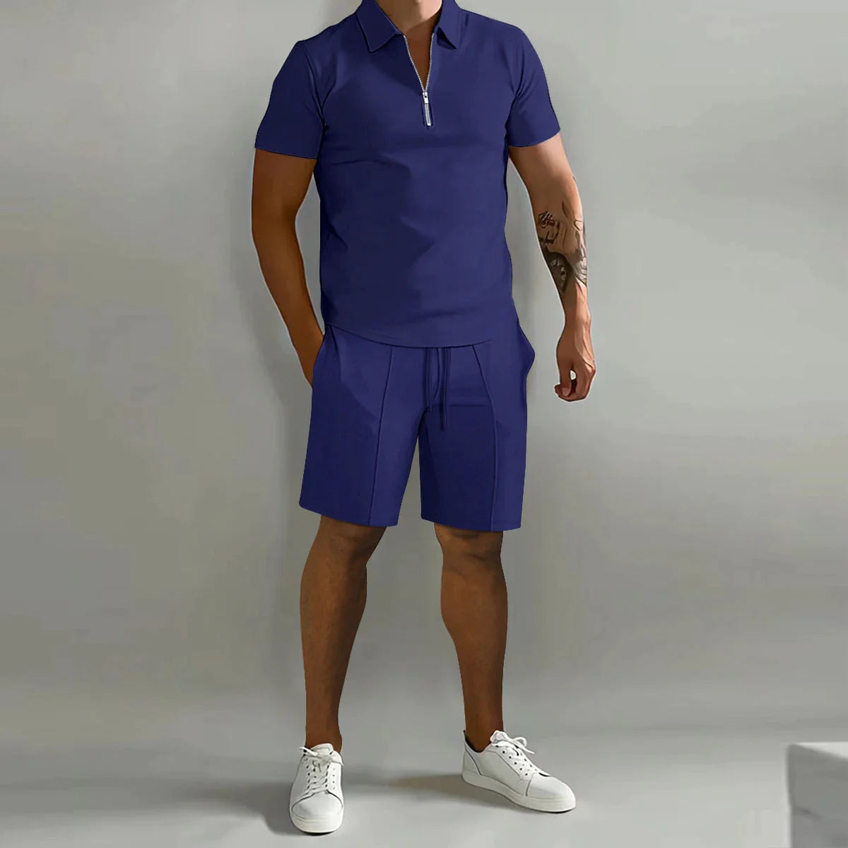 CarterStyle Polo & Shorts Set für Herren | Sommerlich & Bequem | Perfekt für Freizeit & Urlaub