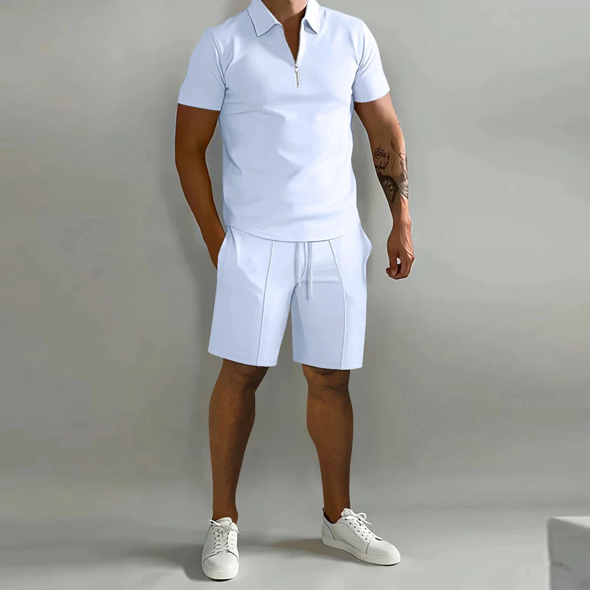 CarterStyle Polo & Shorts Set für Herren | Sommerlich & Bequem | Perfekt für Freizeit & Urlaub