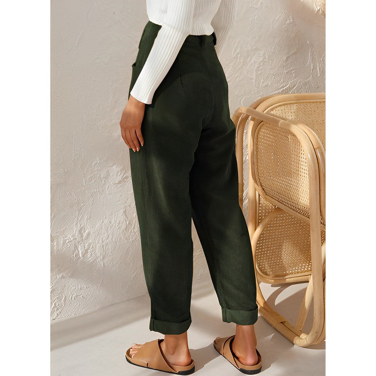 LuxeCord Chic Design Corduroy Pants | Trendy | Comfortable | Winter Style | Pants for Women