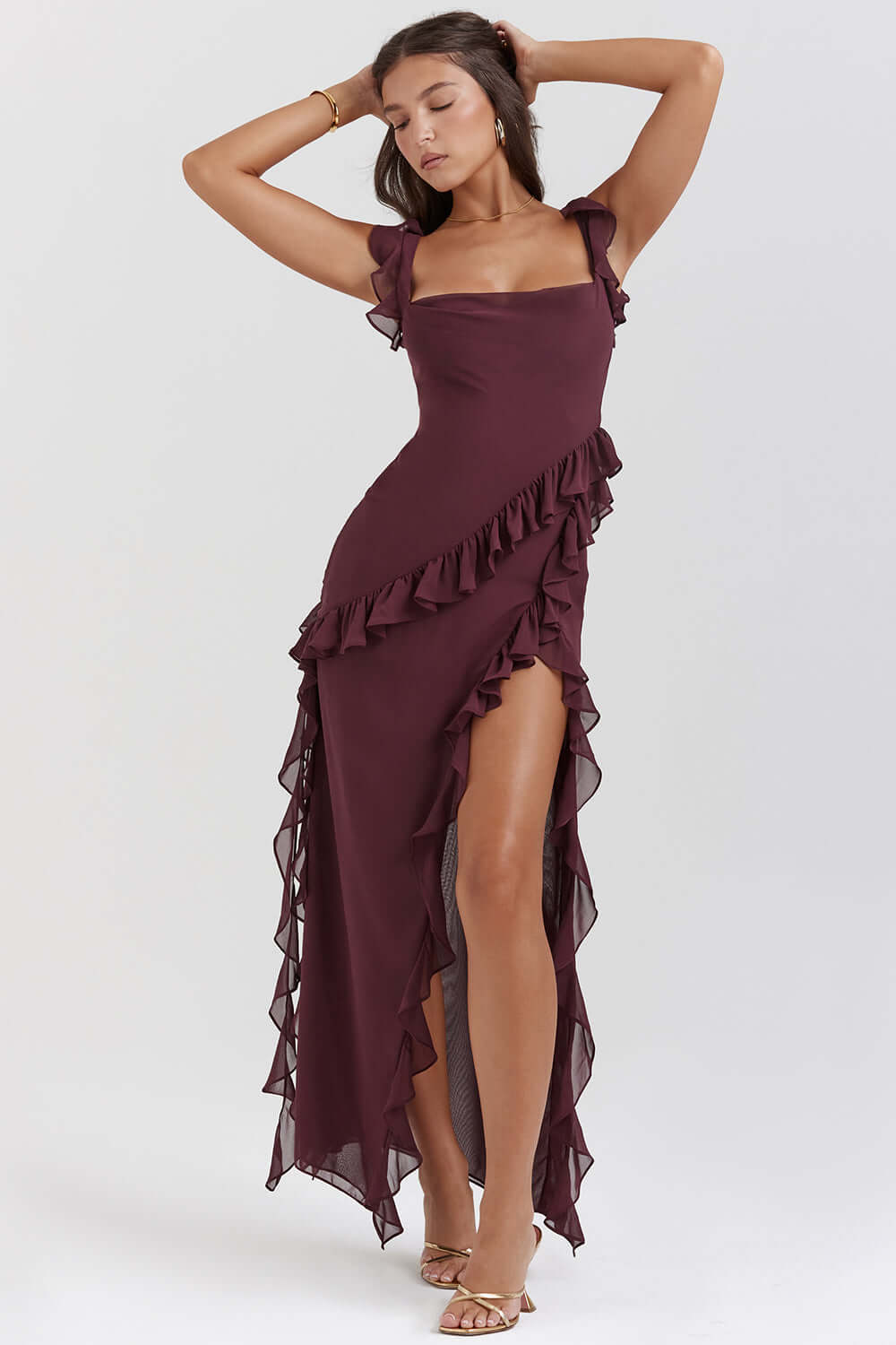 Rosalyn Elegant Midi Dress | Feminine Cut | Comfortable &amp; Stylish | Perfect for Everyday Wear &amp; Events 