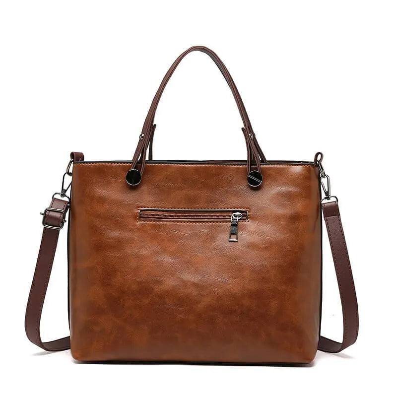 EliteHold Sac à main en cuir élégant pour femme | De haute qualité et intemporel | Parfait pour la vie quotidienne et les affaires