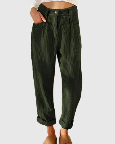 Pantalon de costume taille haute pour femme | Fluide et taille haute | Idéal pour le bureau et les loisirs