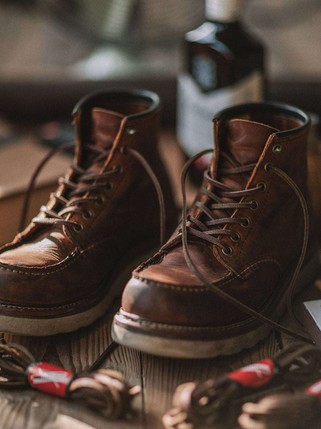 Delyria full-grain leather work boots | Robust moc toe boots for every challenge