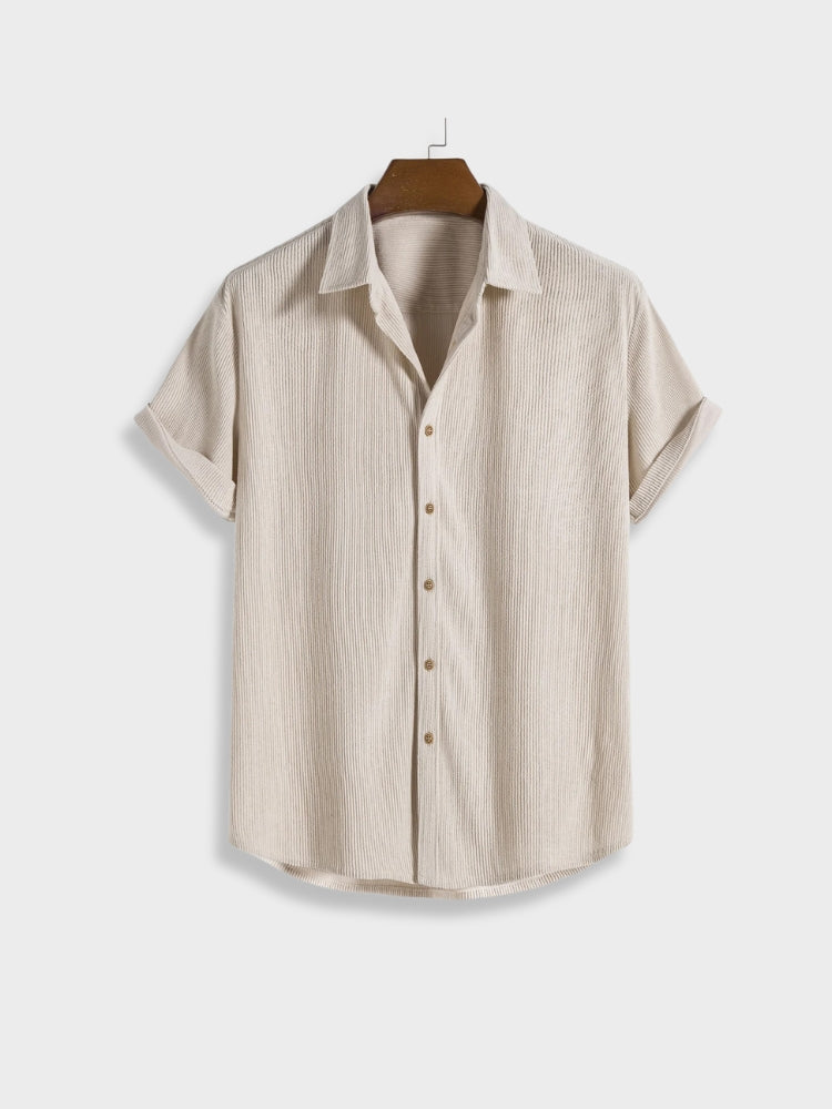 SommerCord Herren Set | Leichtes Cordhemd und Shorts