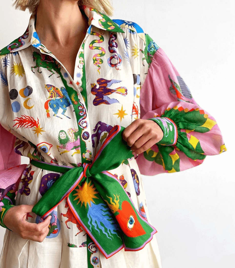 Robe longue italienne BellaVita | Design élégant | Léger et aéré | Parfait pour l'été et les vacances