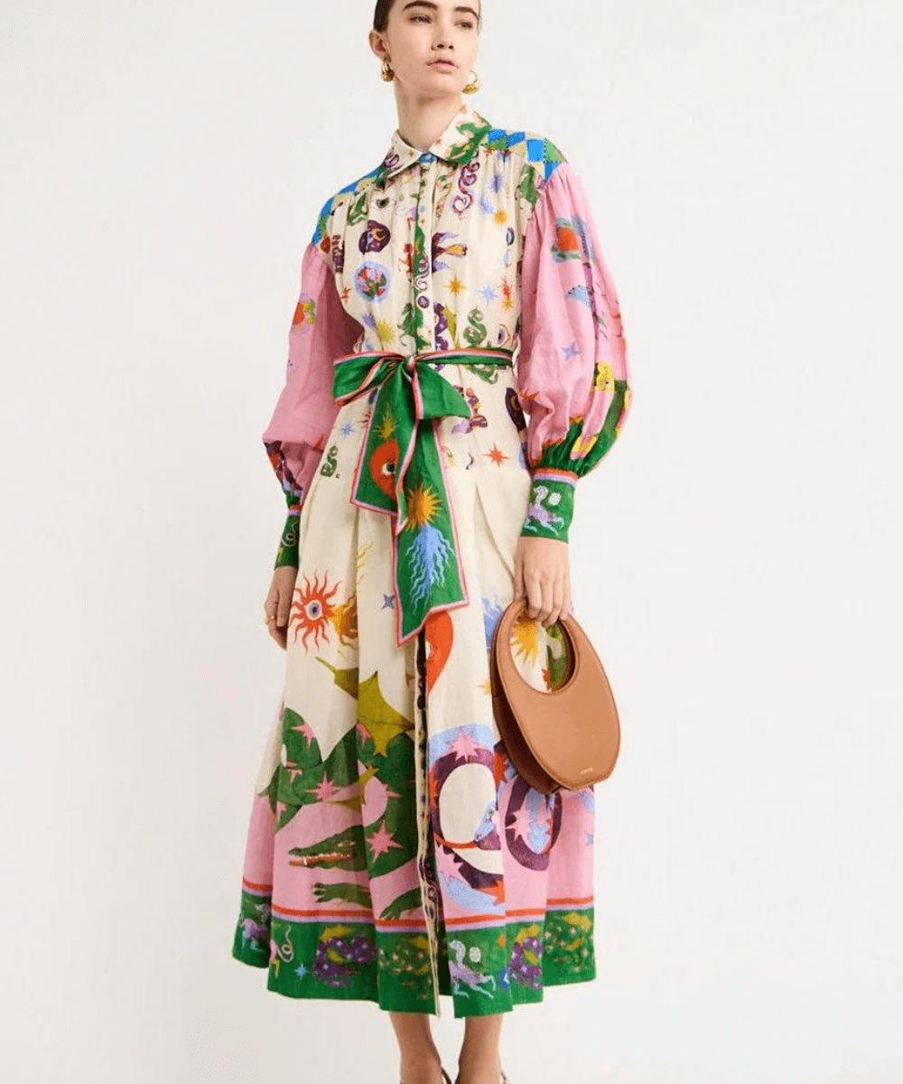 Robe longue italienne BellaVita | Design élégant | Léger et aéré | Parfait pour l'été et les vacances
