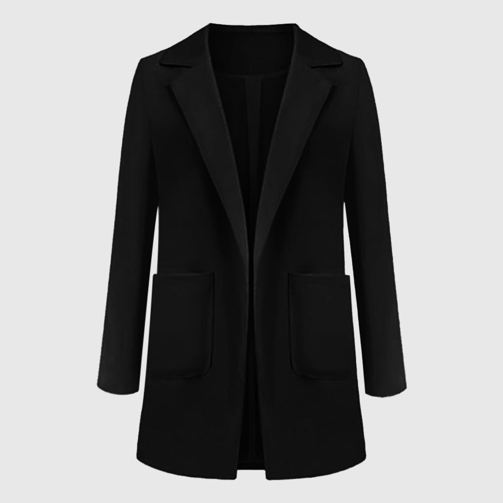 Blazer femme EleganciaBlaze | Design monochrome élégant | Polyvalent et élégant pour le bureau et les loisirs