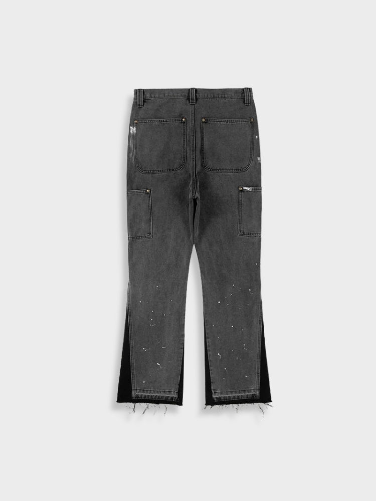 DenimVibe Vintage Herren Jeans | Patched Design | Modern Look | Hoher Tragekomfort