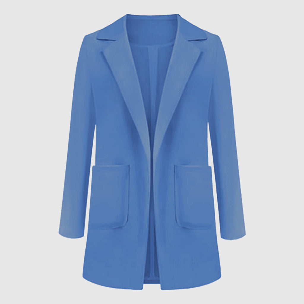 Blazer femme EleganciaBlaze | Design monochrome élégant | Polyvalent et élégant pour le bureau et les loisirs