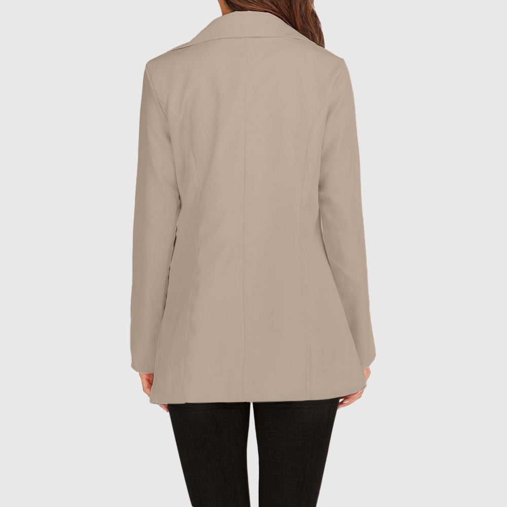 Blazer femme EleganciaBlaze | Design monochrome élégant | Polyvalent et élégant pour le bureau et les loisirs
