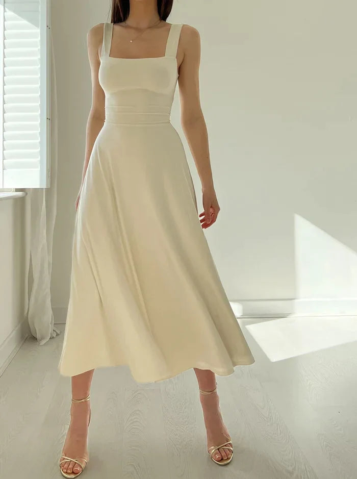 Elandra - Robe courte élégante coupe slim | Bretelles épaisses | Look d'été | Élégant et confortable pour les journées chaudes 