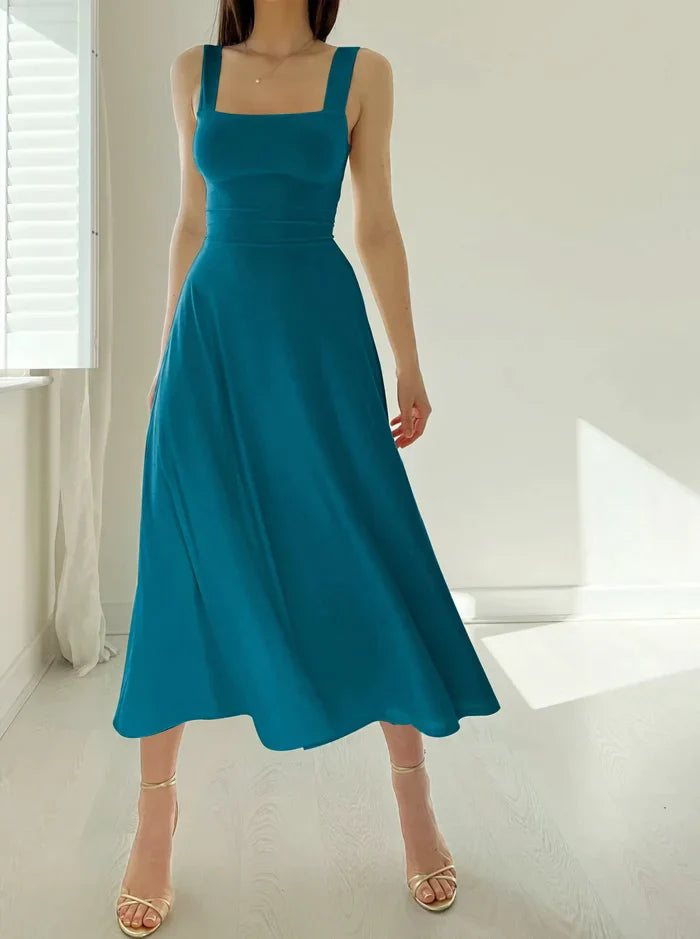 Elandra - Robe courte élégante coupe slim | Bretelles épaisses | Look d'été | Élégant et confortable pour les journées chaudes 