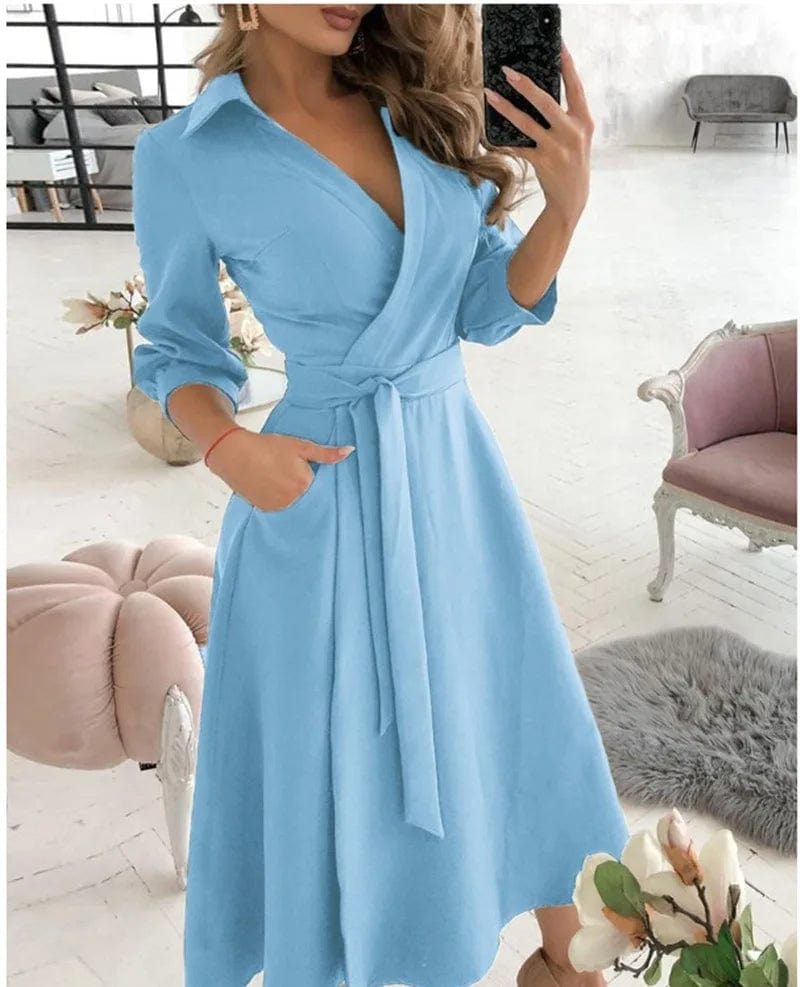 LuxeMidi Women's Midi Dress | Elegant for Formal Occasions and Special Moments