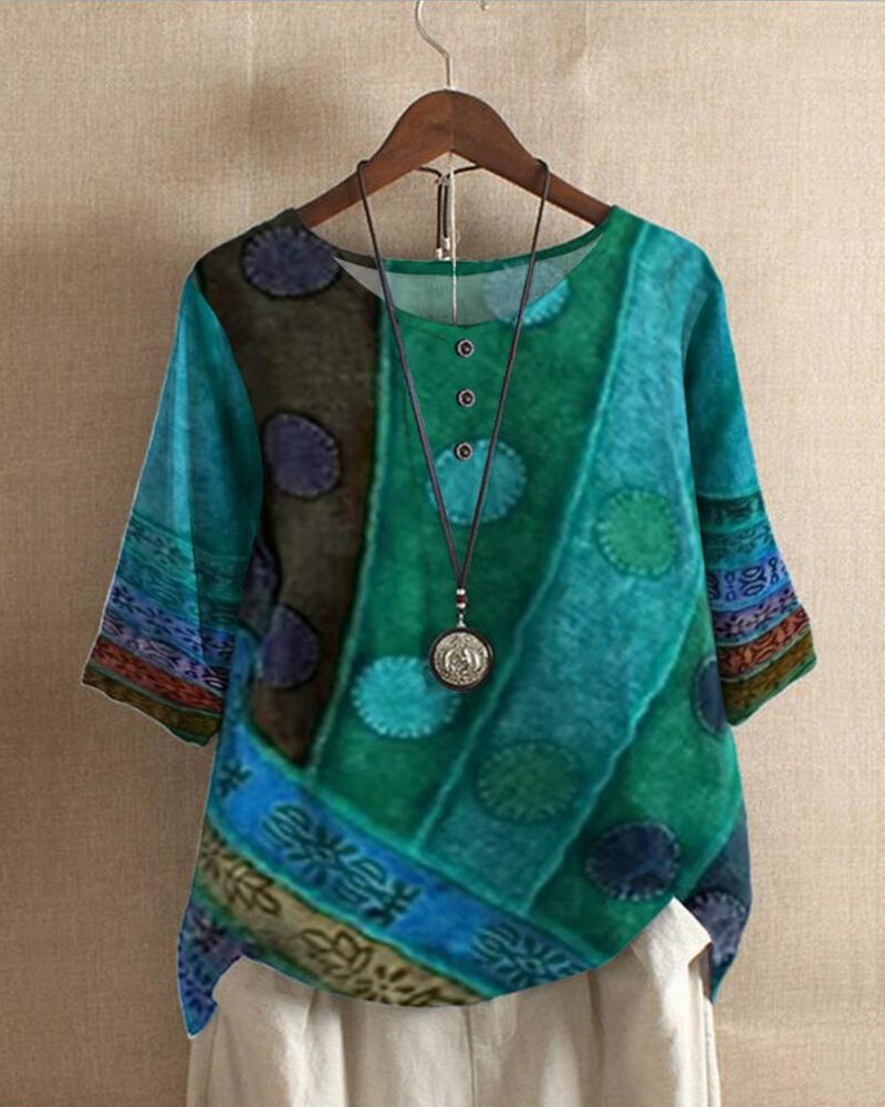 Nalirae Casual Half-Sleeve Top | Comfortable | Light &amp; Airy for Summer