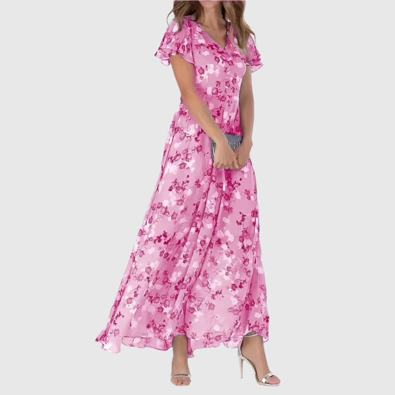 EdenBliss – Robe fleurie élégante pour femme | Aéré | Élégant | Parfait pour le printemps et l'été