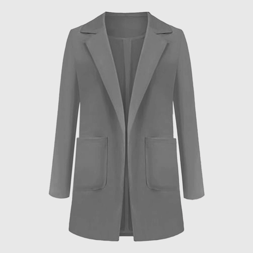 Blazer femme EleganciaBlaze | Design monochrome élégant | Polyvalent et élégant pour le bureau et les loisirs