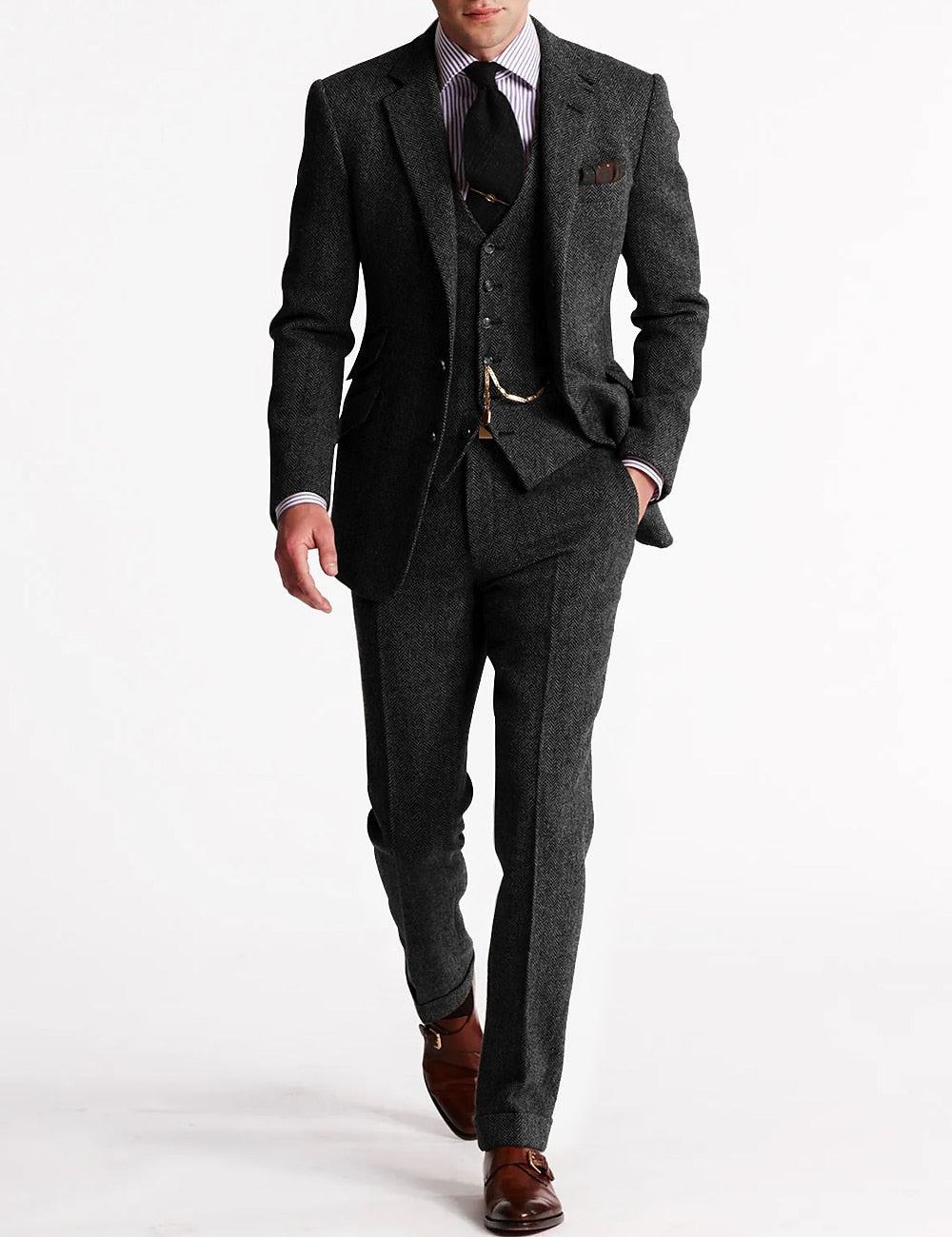 Franklin 3-teiliges Business Set für Herren | Blazer, Weste & Hose | Elegantes, Zeitloses Design
