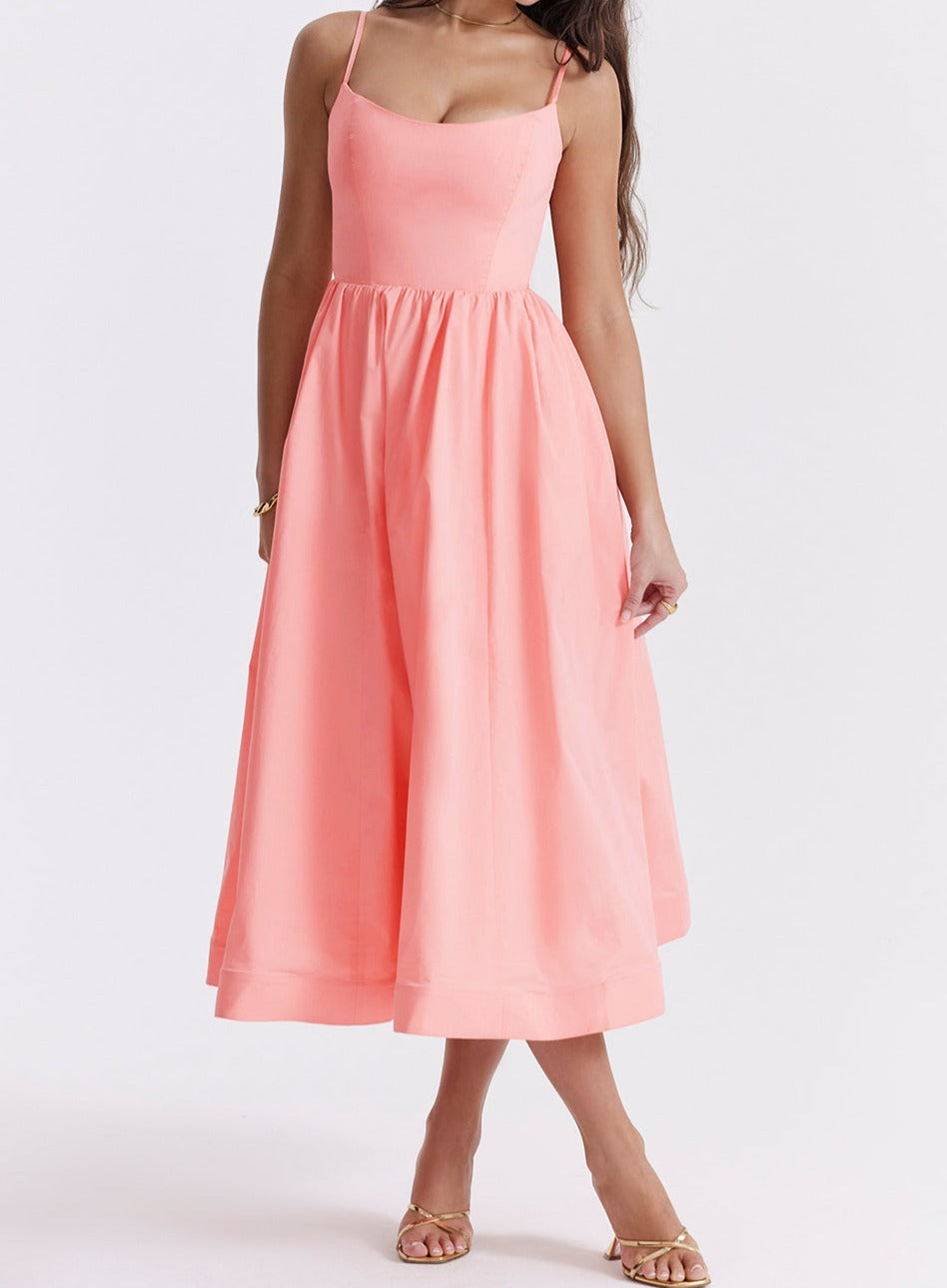 Aveline Sommer Eleganz Kleid | Leicht & Luftig für Stilvolle Tage