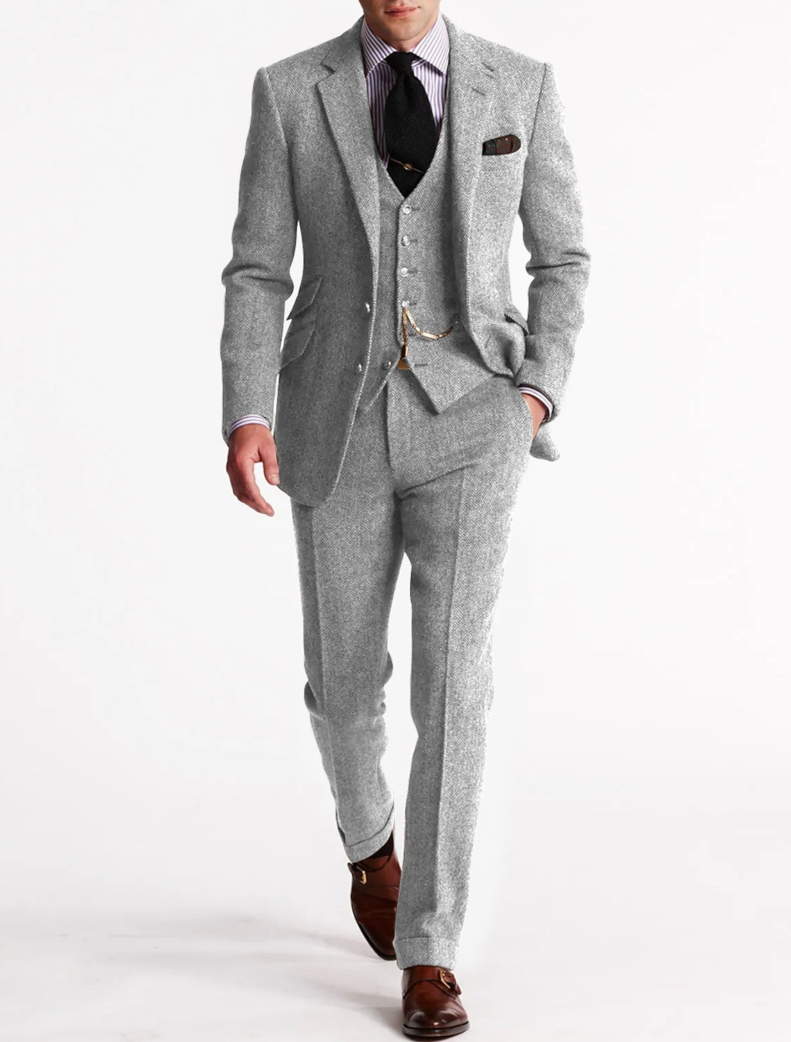 Franklin 3-teiliges Business Set für Herren | Blazer, Weste & Hose | Elegantes, Zeitloses Design