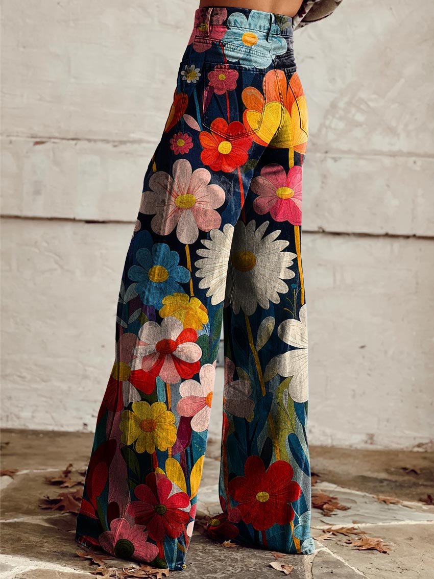 Pantalon à motifs floraux FloraVibe | Confortable et élégant pour le printemps