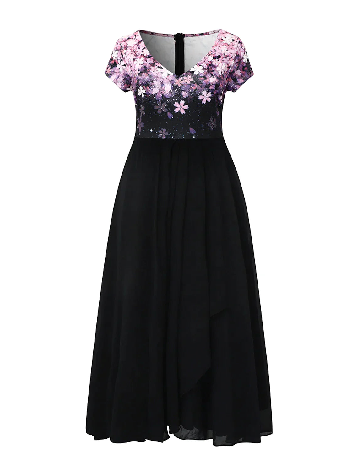 Robe mi-longue en dentelle florale élégante EveLace | Beauté intemporelle | Parfait pour les occasions spéciales