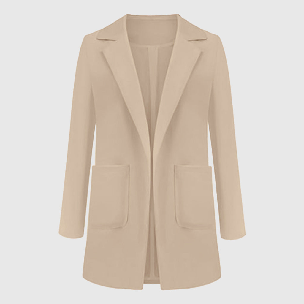 Blazer femme EleganciaBlaze | Design monochrome élégant | Polyvalent et élégant pour le bureau et les loisirs