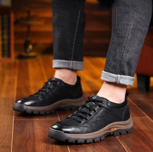 SolaceFlex Orthopedic Leather Shoes for Men | Comfortable | Stability | Breathable | Everyday Shoes for Comfort and Health