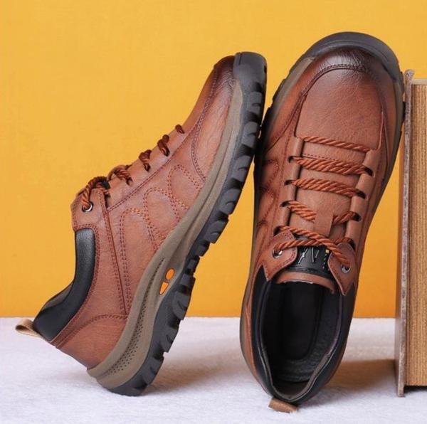 SolaceFlex Orthopedic Leather Shoes for Men | Comfortable | Stability | Breathable | Everyday Shoes for Comfort and Health