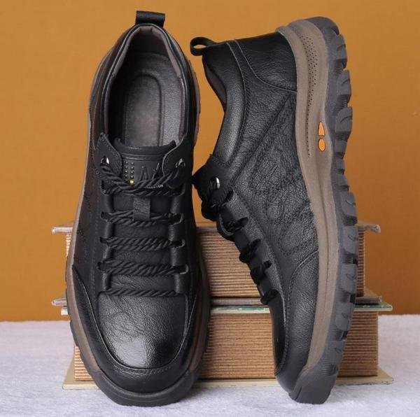 SolaceFlex Orthopedic Leather Shoes for Men | Comfortable | Stability | Breathable | Everyday Shoes for Comfort and Health