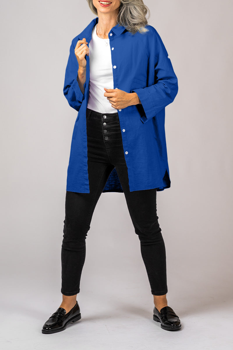 RelaxAura Women's Oversized Shirt | Trendy &amp; Comfortable | Perfect for Leisure &amp; Layering