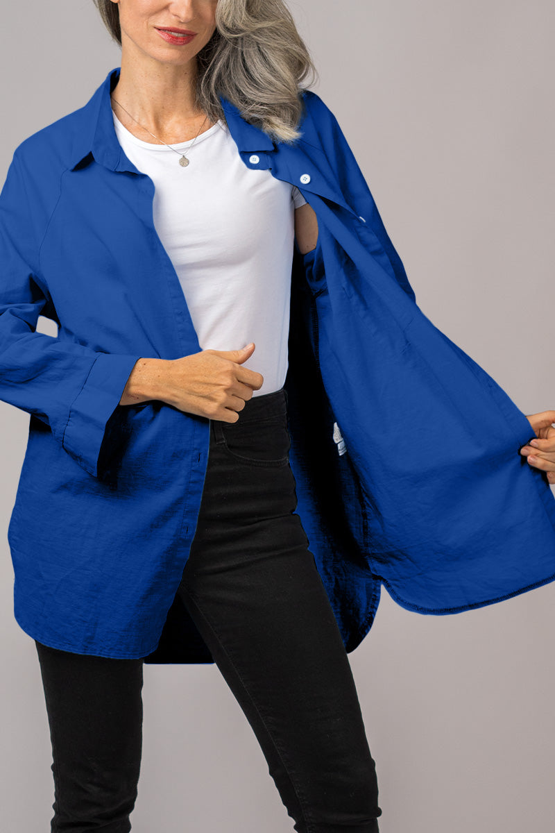 RelaxAura Women's Oversized Shirt | Trendy &amp; Comfortable | Perfect for Leisure &amp; Layering
