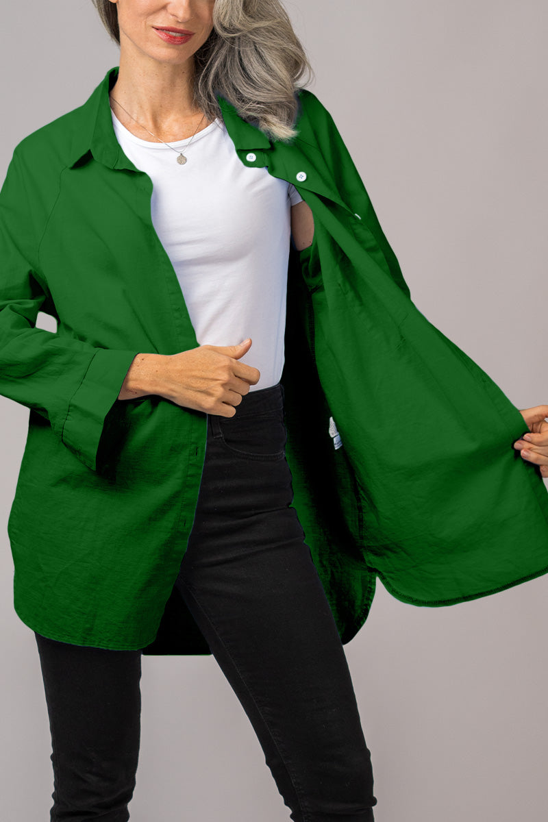 RelaxAura Women's Oversized Shirt | Trendy &amp; Comfortable | Perfect for Leisure &amp; Layering