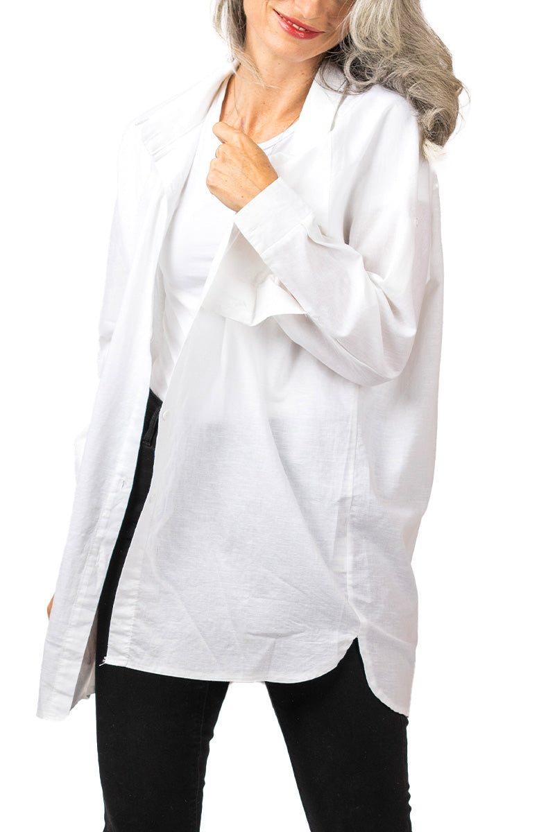 RelaxAura Women's Oversized Shirt | Trendy &amp; Comfortable | Perfect for Leisure &amp; Layering
