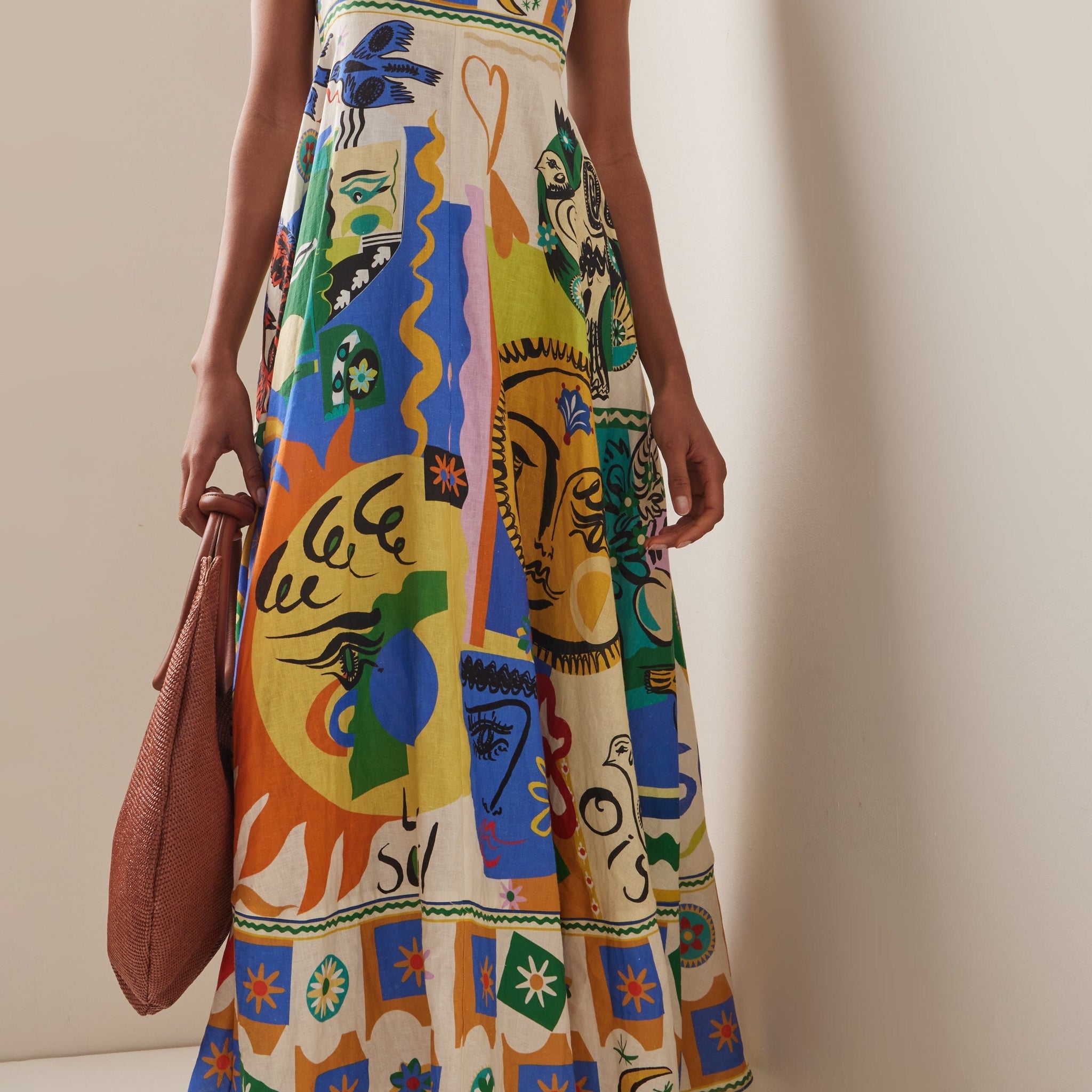 Robe d'été en lin coloré LinaBelle | Léger et aéré pour les journées chaudes