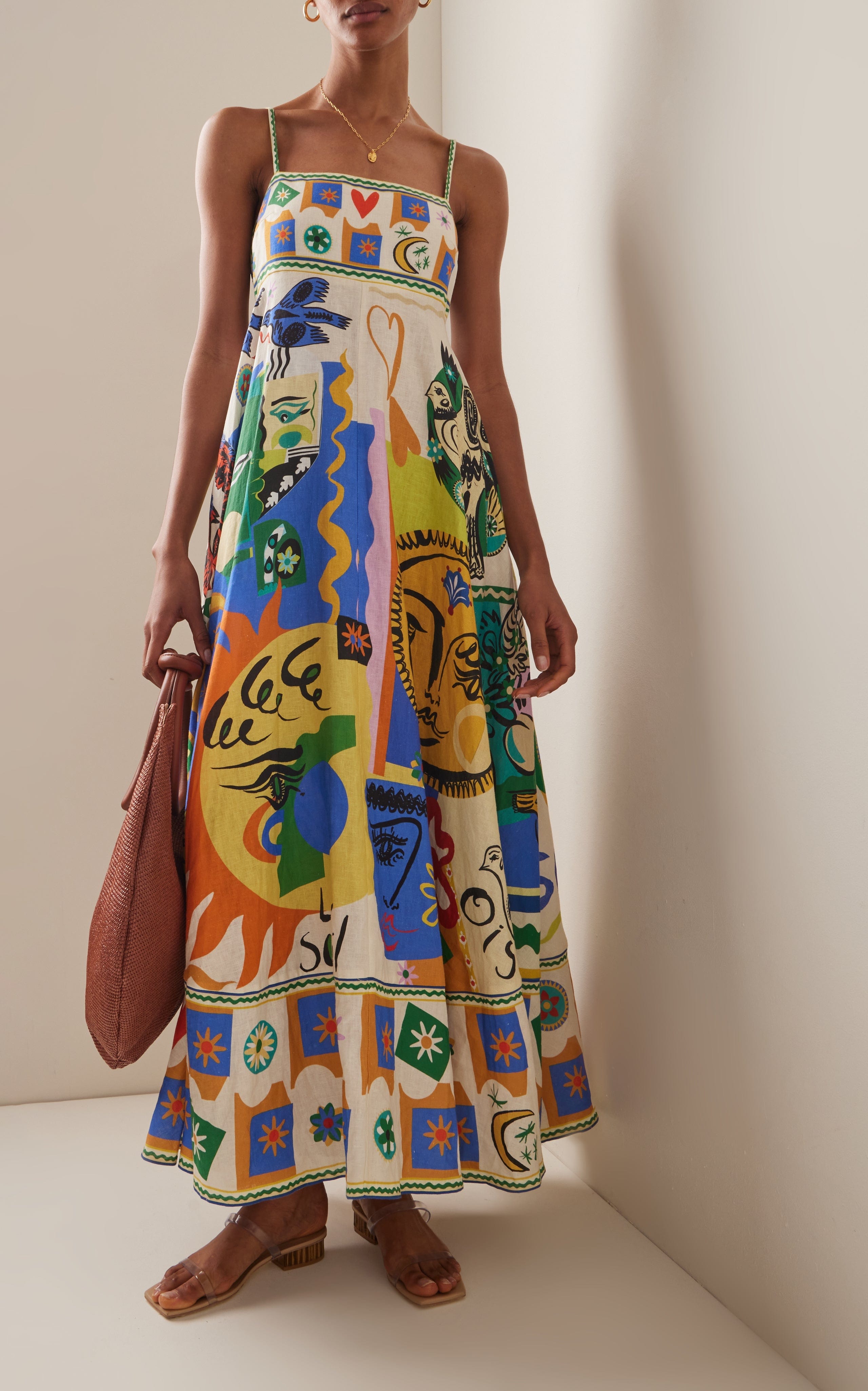 Robe d'été en lin coloré LinaBelle | Léger et aéré pour les journées chaudes