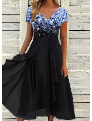 Robe mi-longue en dentelle florale élégante EveLace | Beauté intemporelle | Parfait pour les occasions spéciales