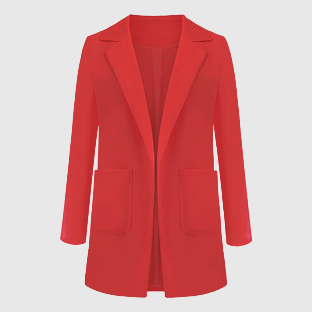 Blazer femme EleganciaBlaze | Design monochrome élégant | Polyvalent et élégant pour le bureau et les loisirs