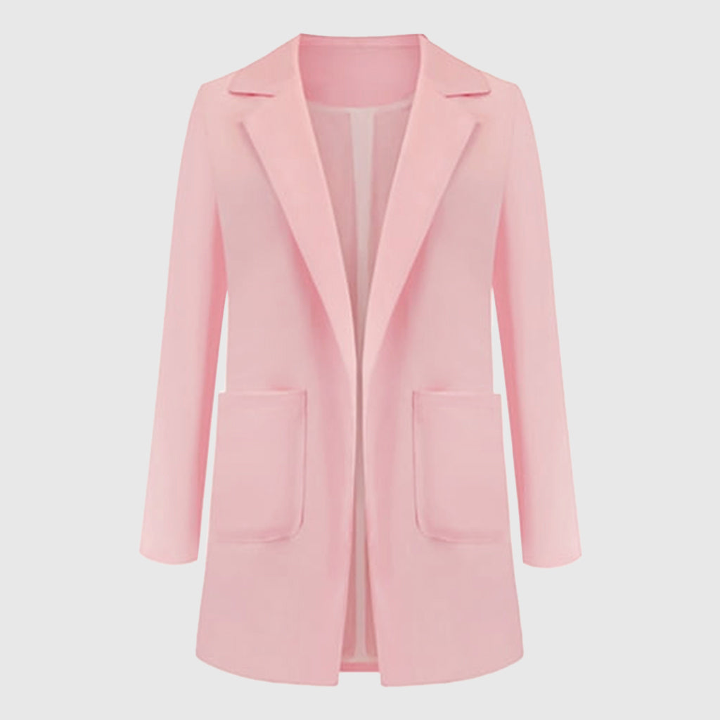 Blazer femme EleganciaBlaze | Design monochrome élégant | Polyvalent et élégant pour le bureau et les loisirs