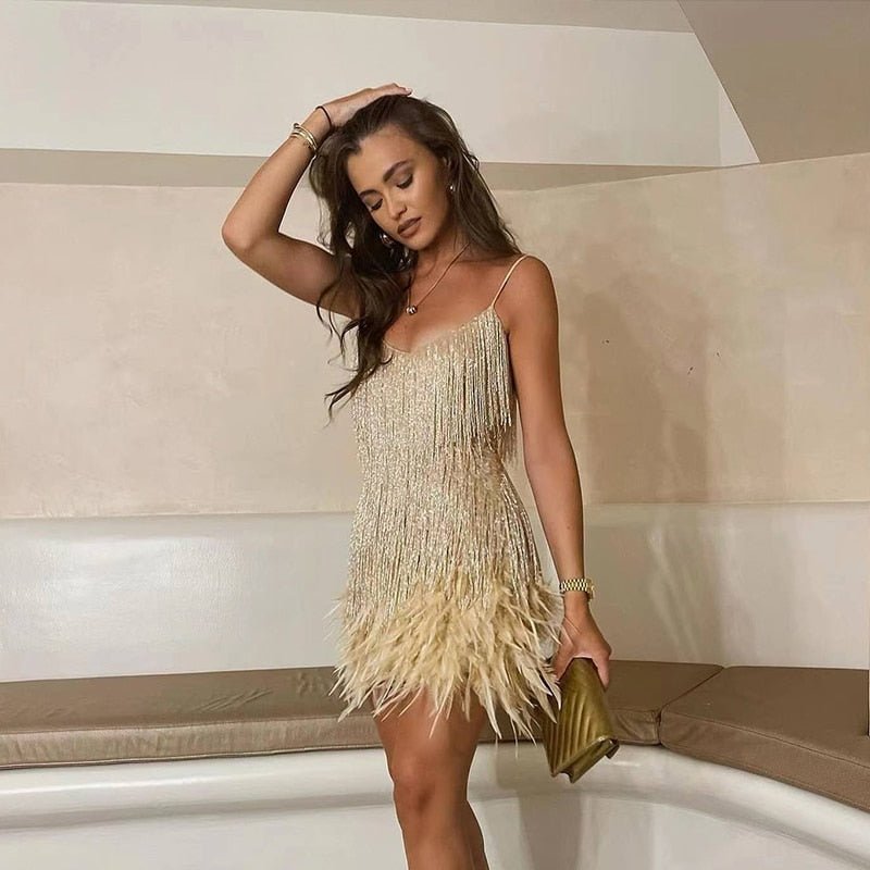Robe de cocktail Elena Glam | Robe de soirée élégante | Festif | Idéal pour les fêtes et événements