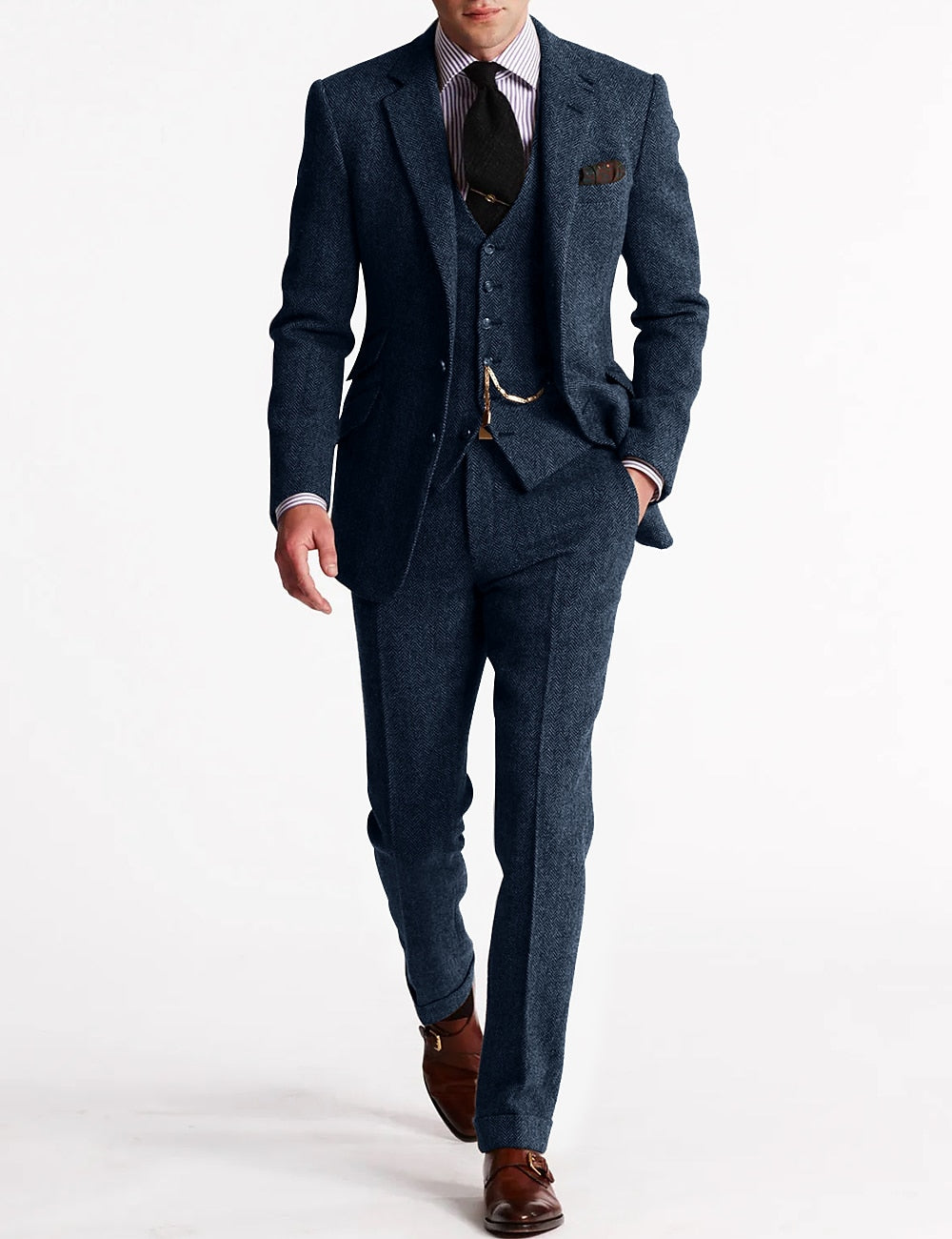 Franklin 3-teiliges Business Set für Herren | Blazer, Weste & Hose | Elegantes, Zeitloses Design