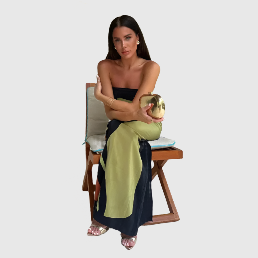 Robe bohème sans bretelles BohoStyle | Silvana | Facile | Robe d'été | Robe décontractée pour femme