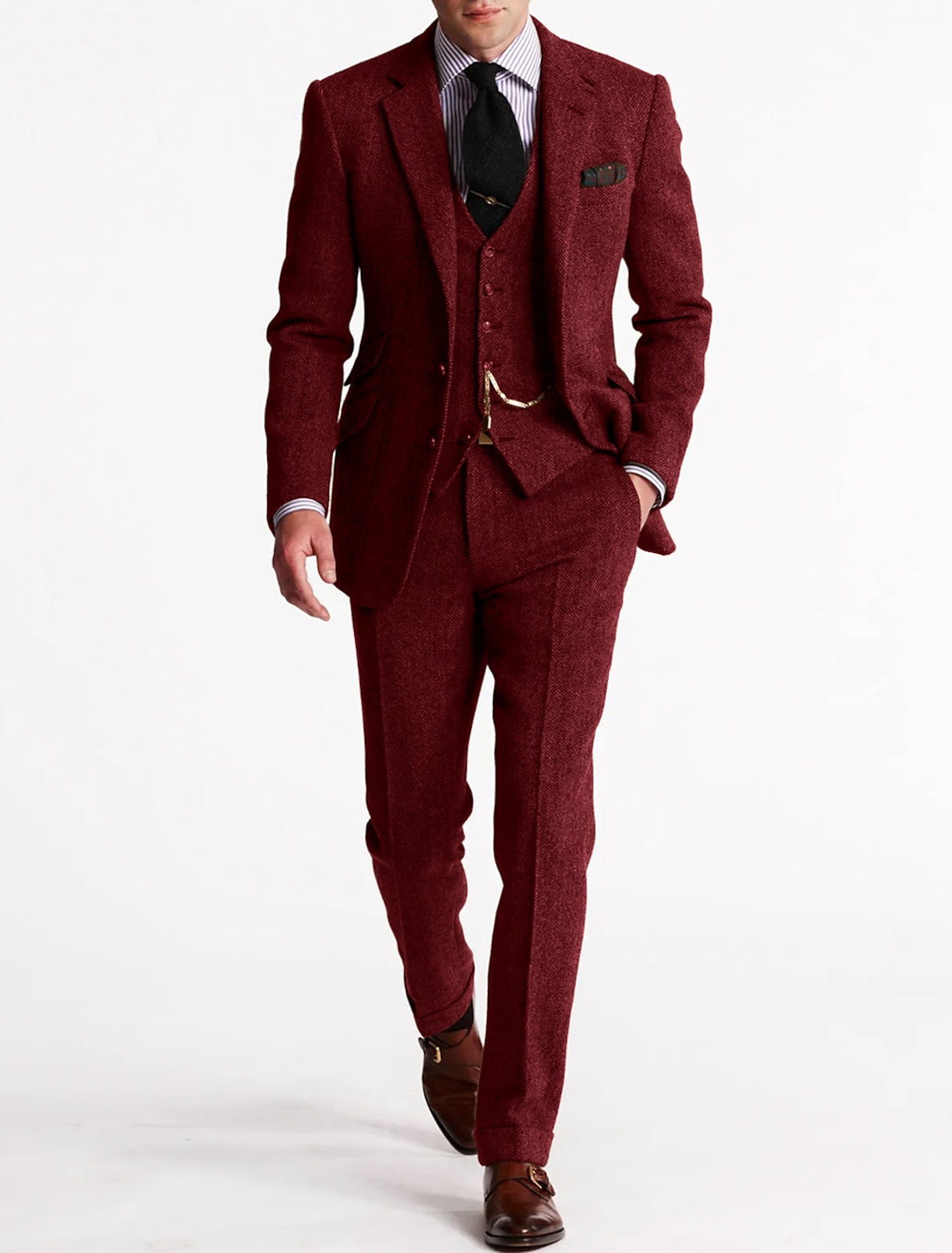 Franklin 3-teiliges Business Set für Herren | Blazer, Weste & Hose | Elegantes, Zeitloses Design