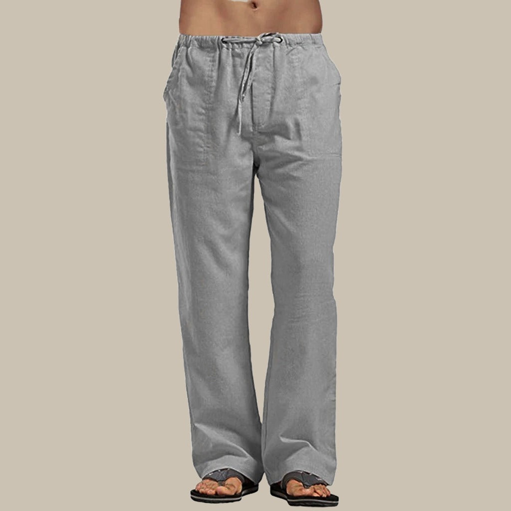 ZentroLuxe Herren Leinenhose | Stilvoll & Bequem | Perfekt für Sommer & Freizeit