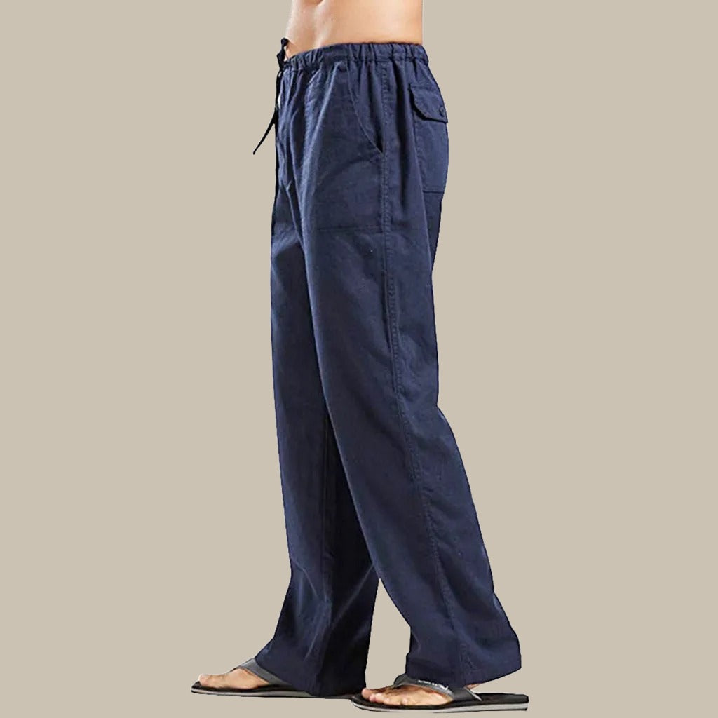 ZentroLuxe Herren Leinenhose | Stilvoll & Bequem | Perfekt für Sommer & Freizeit