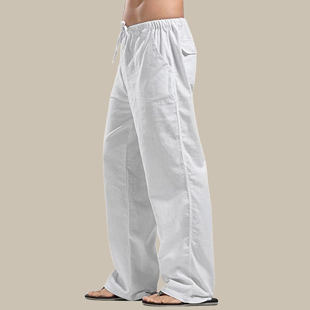 ZentroLuxe Herren Leinenhose | Stilvoll & Bequem | Perfekt für Sommer & Freizeit
