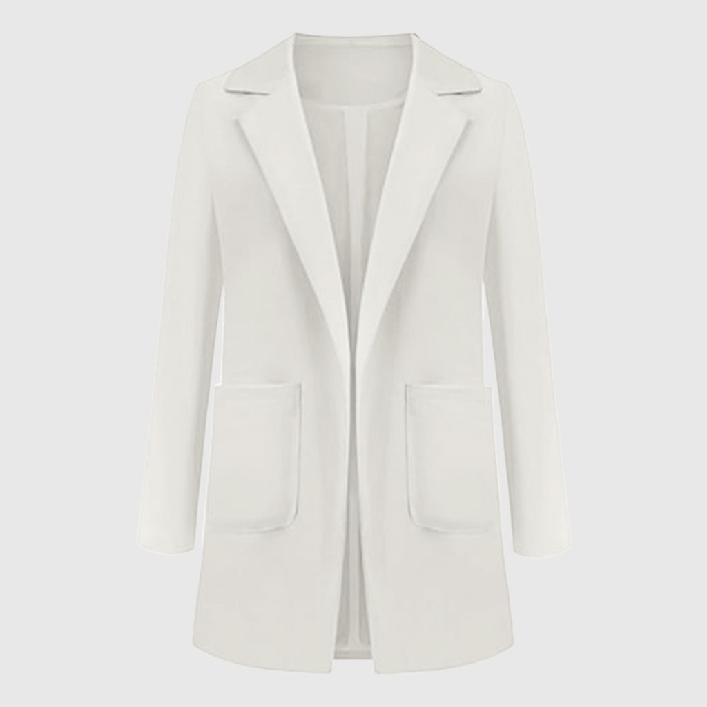 Blazer femme EleganciaBlaze | Design monochrome élégant | Polyvalent et élégant pour le bureau et les loisirs
